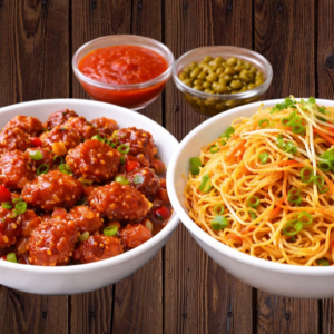 Chicken Chilli + Veg Noodle