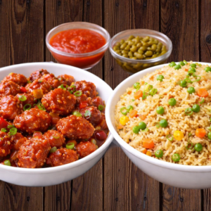 Chicken Chilli + Veg Rice