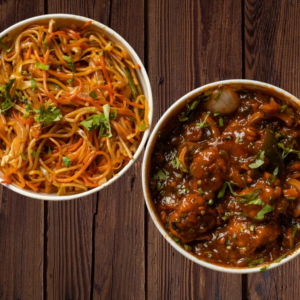 Veg Manchurian + Veg Noodle